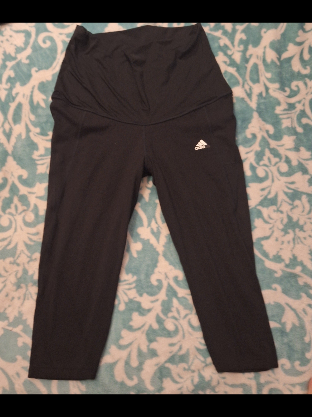 Adidas Black Maternity Capri Leggings